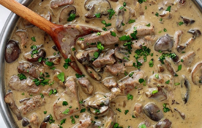 Bœuf aux champignons (tous les jours)