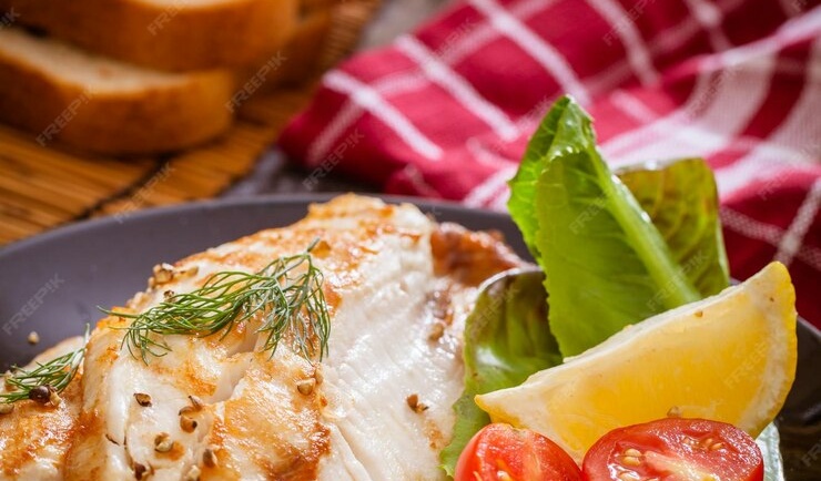 Poulet écrémé à l’ail et parmesan